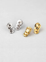 Hammered Sterling Silver Stud Earrings